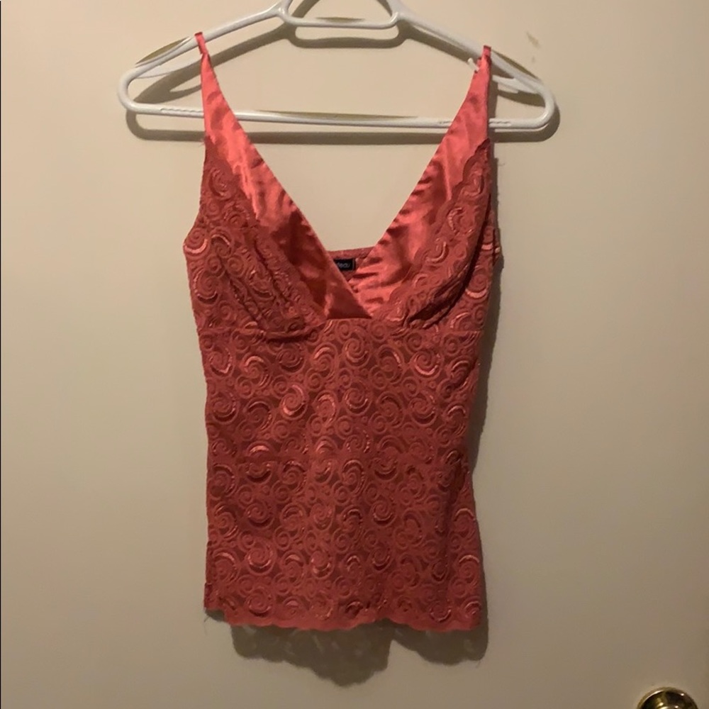 Pink strappy shirt